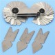 4Pcs Screw Thread Pitch Cutting Gauge Tool Set Centre Gage 55&60° Inch&Metric