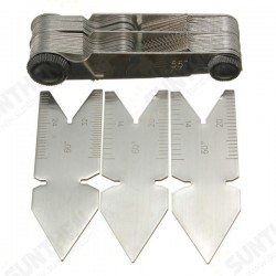 4Pcs Screw Thread Pitch Cutting Gauge Tool Set Centre Gage 55&60° Inch&Metric 4Pcs Screw Thread Pitch Cutting Gauge Tool Set Centre Gage 55&60° Inch&Metric