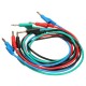 4pcs 1M 4mm Banana to Banana Plug Soft Silicone Test Cable Lead for Multimeter 4 Colors