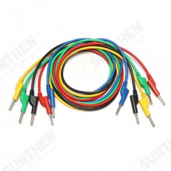 5Pcs 5 Colors Silicone Banana to Banana Plugs Probe Leads Cable 5Pcs 5 Colors Silicone Banana to Banana Plugs Probe Leads Cable