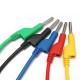 5Pcs 5 Colors Silicone Banana to Banana Plugs Probe Leads Cable