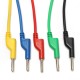 5Pcs 5 Colors Silicone Banana to Banana Plugs Probe Leads Cable