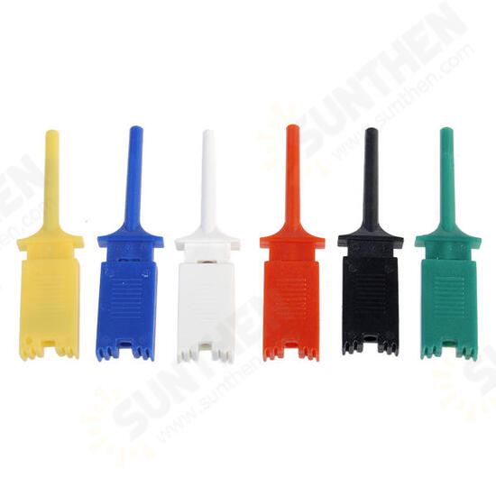 6 Colors Small Test Hook Clip Grabber Single Probe