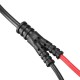 BNC Male Plug Q9 To Dual Alligator Clip Y Splice Oscilloscope Test Probe Cable Lead 120CM