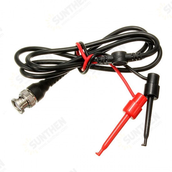 BNC Male Plug Q9 to Dual Hook Clip Test Probe Cable Leads