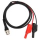 BNC Q9 To Dual 4mm Stackable Shrouded Banana Plug with Test Leads Probe Cable 120CM