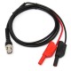 BNC Q9 To Dual 4mm Stackable Shrouded Banana Plug with Test Leads Probe Cable 120CM BNC Q9 To Dual 4mm Stackable Shrouded Banana Plug with Test Leads Probe Cable 120CM