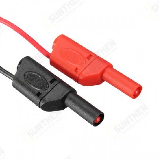 BNC Q9 To Dual 4mm Stackable Shrouded Banana Plug with Test Leads Probe Cable 120CM BNC Q9 To Dual 4mm Stackable Shrouded Banana Plug with Test Leads Probe Cable 120CM