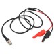 BNC Q9 To Dual 4mm Stackable Shrouded Banana Plug with Test Leads Probe Cable 120CM