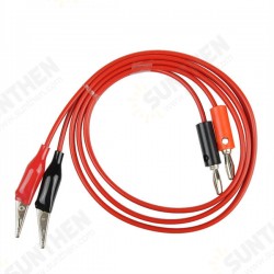 Double Stitch Alligator Test Lead Clip To Probe Cable For Multi Meters Double Stitch Alligator Test Lead Clip To Probe Cable For Multi Meters