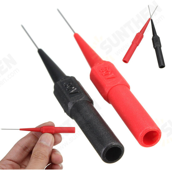 Insulation Piercing Needle Non-destructive Multimeter Test Probes Red/Black