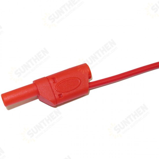 P1050 5Pcs 5 Colours 1M 4mm Banana to Banana Plug Soft Silicone Test Cable Lead for Multimeter