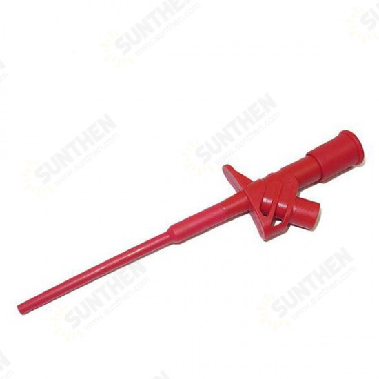 P5004 2Pcs Professional Insulated Quick Test Hook Clip High Voltage Flexible Testing Probe 4mm