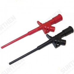 P5004 2Pcs Professional Insulated Quick Test Hook Clip High Voltage Flexible Testing Probe 4mm P5004 2Pcs Professional Insulated Quick Test Hook Clip High Voltage Flexible Testing Probe 4mm