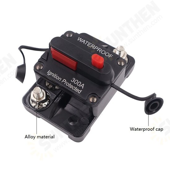 DC 12-48V 200A 250A 300A AMP Protection Circuit Breaker Fuse Reset DC Car Boat Auto Waterproof Insurance Switch