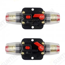 DC 12V 30A 60A AMP Car Audio Video Solar Energy Inline Power Protection Circuit Breaker Fuse Holder Insurance Switch DC 12V 30A 60A AMP Car Audio Video Solar Energy Inline Power Protection Circuit Breaker Fuse Holder Insurance Switch
