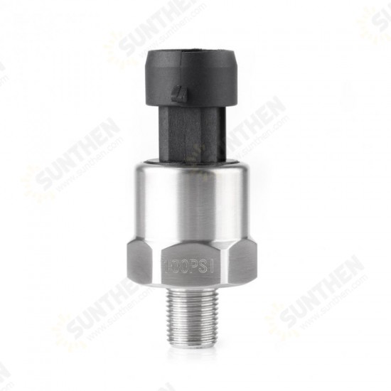 DC 5V 1/8NPT Thread Pressure Sensor Transmitter Transducer Sender Sensor for Oil Fuel Diesel Air Water Stainless Steel