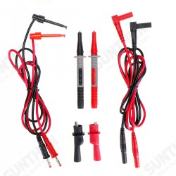 Electronic Multimeter Test Leads Kit with Alligator Clip Plunger Hooks Probes Set Electronic Multimeter Test Leads Kit with Alligator Clip Plunger Hooks Probes Set
