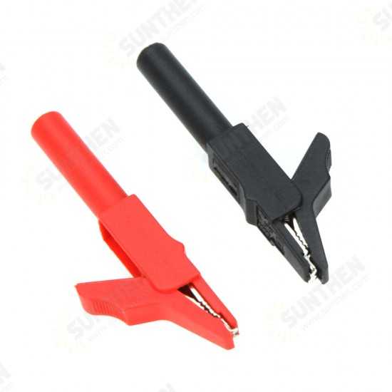 High-Quality Insulated Electrical Crocodile Test Cord Clamp for Multimeter Banana Plug Cable Lead Probe Crocodile Test