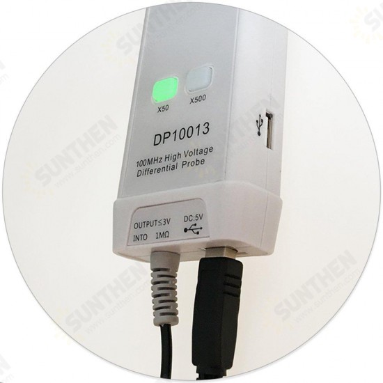 DP10013 100MHz 3.5ns Rise Time 50X/500X Attenuation Rate Oscilloscope