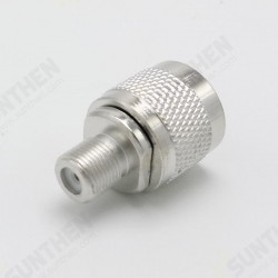 N-Type to F Connector N Male Plug to F Female Jack RF Coaxial Adapter Connector for Satellite Receiver Signal Amplifier N-Type to F Connector N Male Plug to F Female Jack RF Coaxial Adapter Connector for Satellite Receiver Signal Amplifier