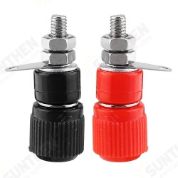 One Pair Red and Black of Terminal js-919 Test Connector Ground Pole 4mm Terminal Instrument Instrument Banana Socket Terminal Block Terminal Strip One Pair Red and Black of Terminal js-919 Test Connector Ground Pole 4mm Terminal Instrument Instrument Banana Socket Terminal Block Terminal Strip