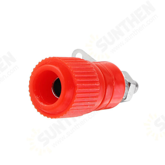 One Pair Red and Black of Terminal js-919 Test Connector Ground Pole 4mm Terminal Instrument Instrument Banana Socket Terminal Block Terminal Strip