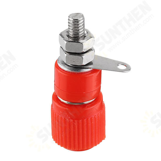 One Pair Red and Black of Terminal js-919 Test Connector Ground Pole 4mm Terminal Instrument Instrument Banana Socket Terminal Block Terminal Strip