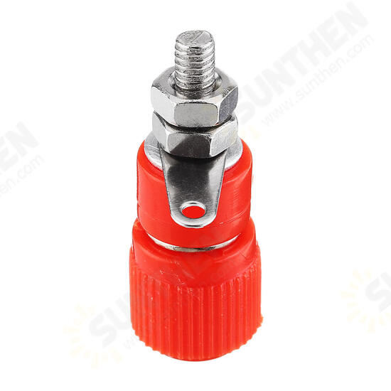 One Pair Red and Black of Terminal js-919 Test Connector Ground Pole 4mm Terminal Instrument Instrument Banana Socket Terminal Block Terminal Strip