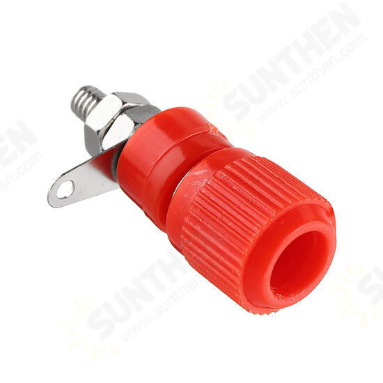 One Pair Red and Black of Terminal js-919 Test Connector Ground Pole 4mm Terminal Instrument Instrument Banana Socket Terminal Block Terminal Strip