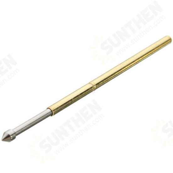 P100-E2 100Pcs Dia 1.36mm Length 33.3mm 180g Spring Test Probe Pogo Pin Tool