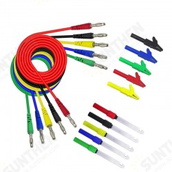 P1043B 4mm Banana Plug Test Leads Kit with Saffty Piercing Needle Test Probes + Alligator Clips for Multimeter Testing P1043B 4mm Banana Plug Test Leads Kit with Saffty Piercing Needle Test Probes + Alligator Clips for Multimeter Testing