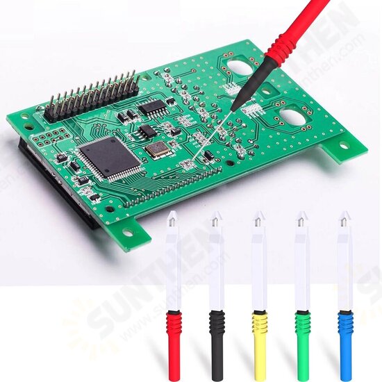 P1043B 4mm Banana Plug Test Leads Kit with Saffty Piercing Needle Test Probes + Alligator Clips for Multimeter Testing