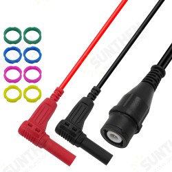 P1207 Fully insulated BNC Turning Plug Safety Banana Plug Cable 50 Ohm Impedance Q9 Connector RG58 Coaxial Cable P1207 Fully insulated BNC Turning Plug Safety Banana Plug Cable 50 Ohm Impedance Q9 Connector RG58 Coaxial Cable