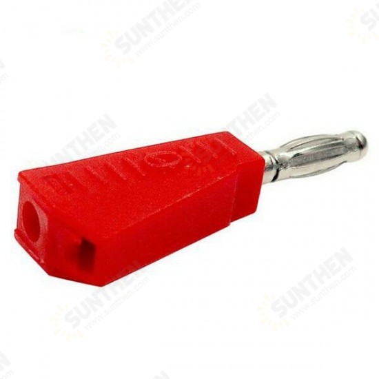 P3002 5Pcs Red/Black 4mm Stackable Nickel Plated Speaker Multimeter Banana Plug Connector Test Probe Binding