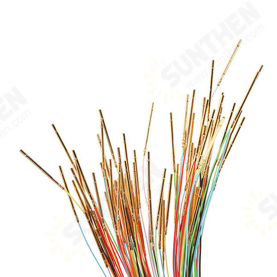 R50-2W7 Length 17.5mm 100Pcs Spring Test Probes Receptacle Pre-wired