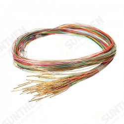 R50-2W7 Length 17.5mm 100Pcs Spring Test Probes Receptacle Pre-wired R50-2W7 Length 17.5mm 100Pcs Spring Test Probes Receptacle Pre-wired