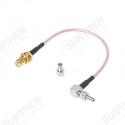SMA Female Plug To CRC9/TS9 Dual Connector RF Coaxial Adapter RG316 Cable SMA Female Plug To CRC9/TS9 Dual Connector RF Coaxial Adapter RG316 Cable