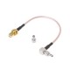 SMA Female Plug To CRC9/TS9 Dual Connector RF Coaxial Adapter RG316 Cable SMA Female Plug To CRC9/TS9 Dual Connector RF Coaxial Adapter RG316 Cable