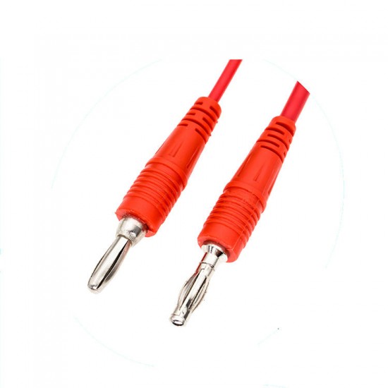 Y202 2Pcs 1M PVC Banana Plug Test Cable Copper Lantern Insert 15A Replaceable Multimeter Probe