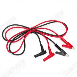 Y208 2Pcs 1M 15A Banana Plug To Crocodile Clamp Replaceable Multimeter Probe Y208 2Pcs 1M 15A Banana Plug To Crocodile Clamp Replaceable Multimeter Probe