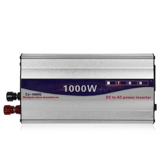 1000W Peak 12V / 24V to 220V Pure Sine Wave Inverter Power Inverter Voltage Converter