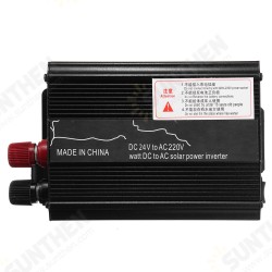 1000W Peak 12V/24V DC to 110V/220V AC Solar Power Inverter LED Modified Sine Wave Converter Black 1000W Peak 12V/24V DC to 110V/220V AC Solar Power Inverter LED Modified Sine Wave Converter Black