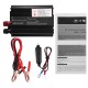 1000W Peak 12V/24V DC to 110V/220V AC Solar Power Inverter LED Modified Sine Wave Converter Black