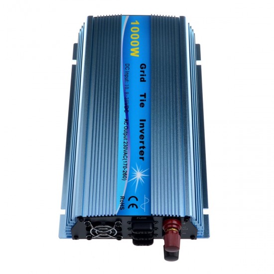 1000W Solar Grid Tie Inverter DC18V / DC24/36V to AC110V/220V MPPT Pure Sine Wave Inverter 50Hz/60Hz