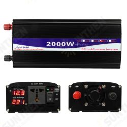 2000W Peak 12V/24V/48V to 220V Pure Sine Wave Power Inverter Digital Display Home Converter 2000W Peak 12V/24V/48V to 220V Pure Sine Wave Power Inverter Digital Display Home Converter