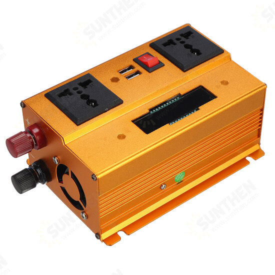 2200W Peak Power Inverter DC 12/24V or 48/60V to AC 220V Converter For Cars Steamboats Emergency