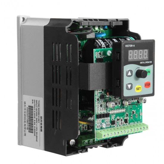 2.2KW 220V 9.5A 1HP To 3 Phase Variable Frequency Inverter Motor Drive VSD VFD