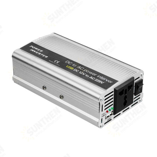 2400W Solar Inverter DC12V TO AC220V Modified Sine Wave Inverter USB Power Converter