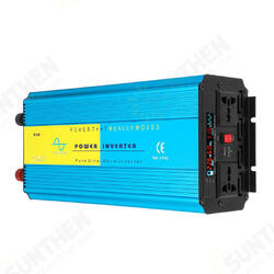2500W Peak Pure Sine Wave Inverter 12V/24V to 110V/220V LCD Solar Power Converter 2500W Peak Pure Sine Wave Inverter 12V/24V to 110V/220V LCD Solar Power Converter